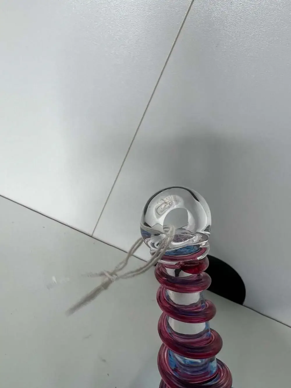 For Bird Brain Hand Blown Art Glass Teardrop Hanging Ornament